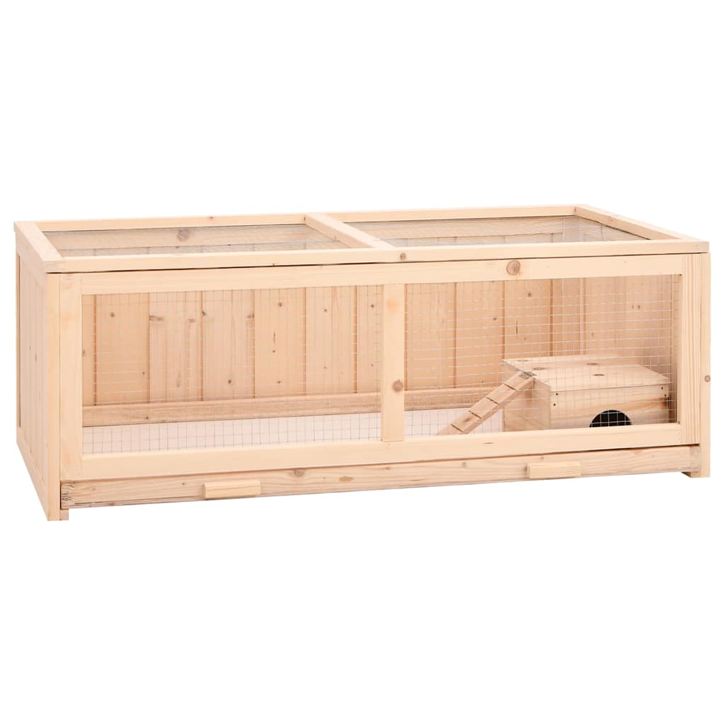 VidaXL Hamsterkäfig 104x52x38 cm Massives Kiefernholz