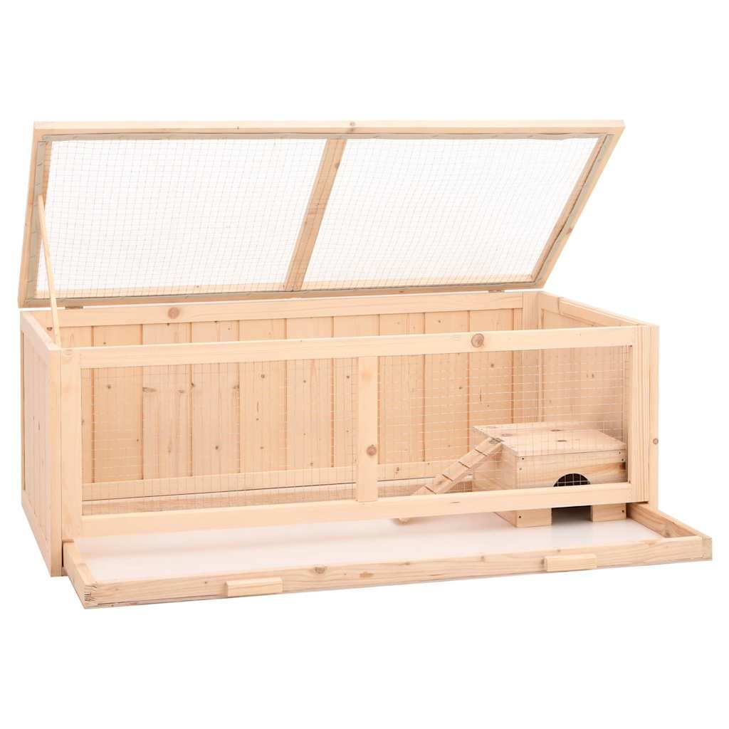 VidaXL Hamsterkäfig 104x52x38 cm Massives Kiefernholz