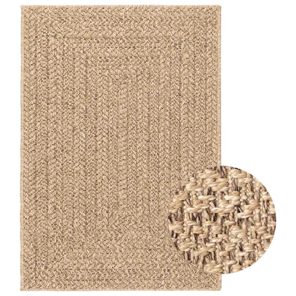 Vidaxl Teppich Zizur innen und außen in 160 x 230 cm Juteoptik