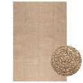 VidaXL Bodenteppich Zizur für drinnen und draußen, 140 x 200 cm, Jute-Optik