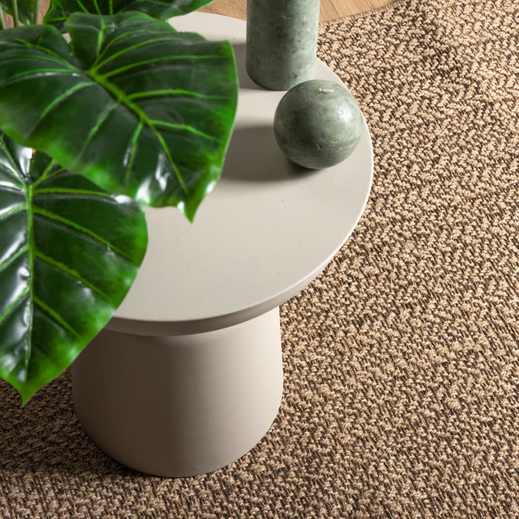 VidaXL Bodenteppich Zizur für drinnen und draußen, 140 x 200 cm, Jute-Optik
