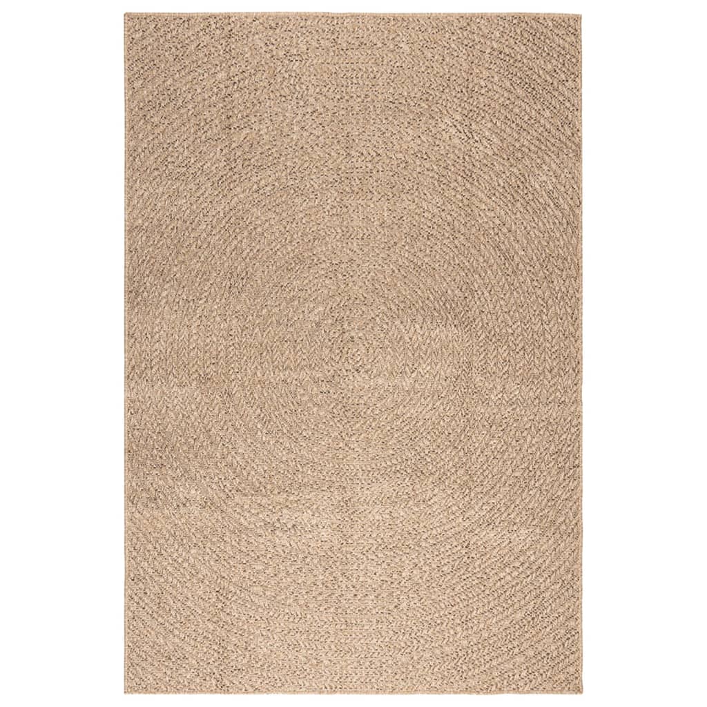 VidaXL Bodenteppich Zizur für drinnen und draußen, 140 x 200 cm, Jute-Optik