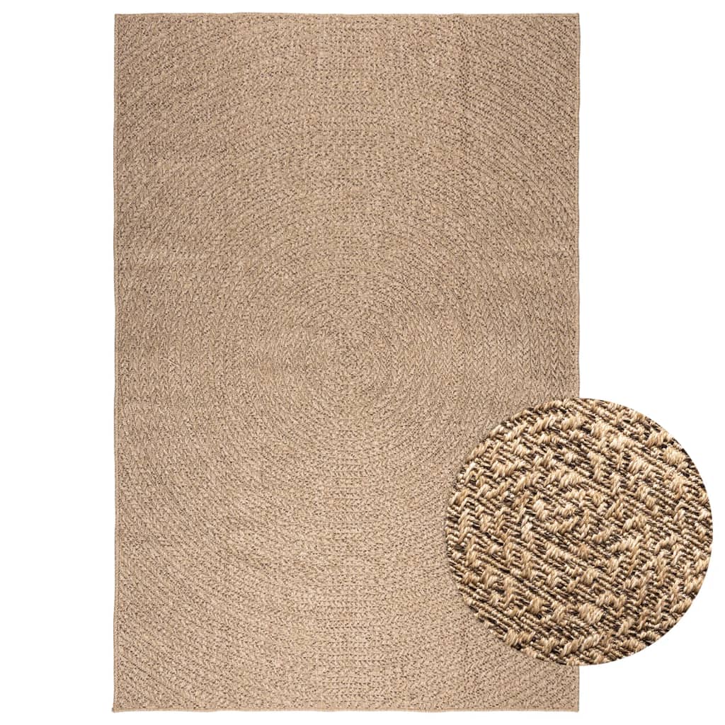 Vidaxl Teppich Zizur innen und außen in 160 x 230 cm Juteoptik