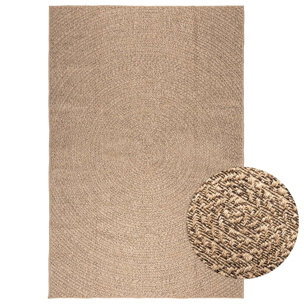 VidaXL Teppich Zizur Innen- und Außenhälfte 200x290 cm Jute-Optik