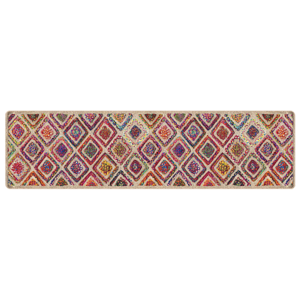 VidaXL Waschbarer, rutschfester Teppich 80x300 cm Mehrfarbig