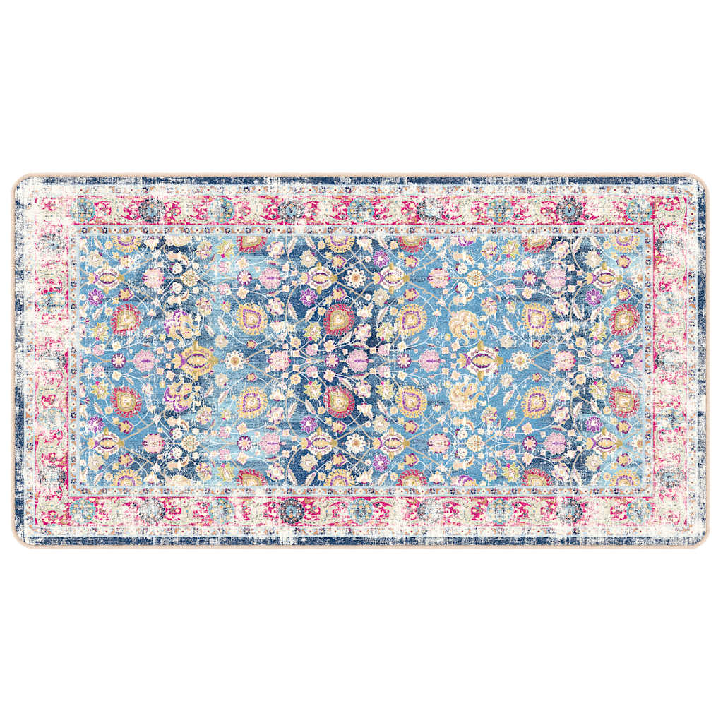 Vidaxl vloerkleed wasbaar 80x150 cm meerkleurig