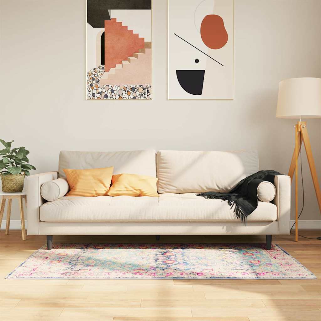 Vidaxl vloerkleed wasbaar 80x150 cm meerkleurig