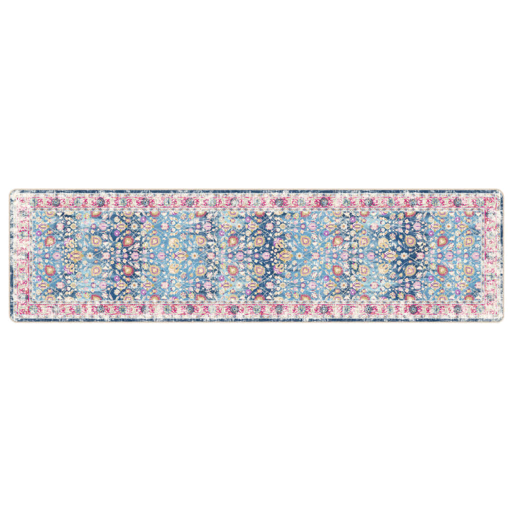 Vidaxl vloerkleed wasbaar 80x300 cm meerkleurig