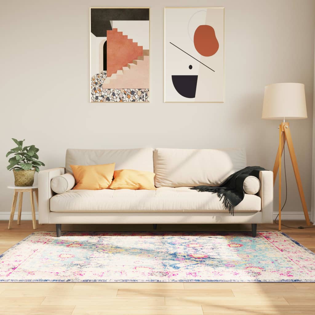 VidaXL Waschbarer, rutschfester Teppich 120x180 cm Mehrfarbig