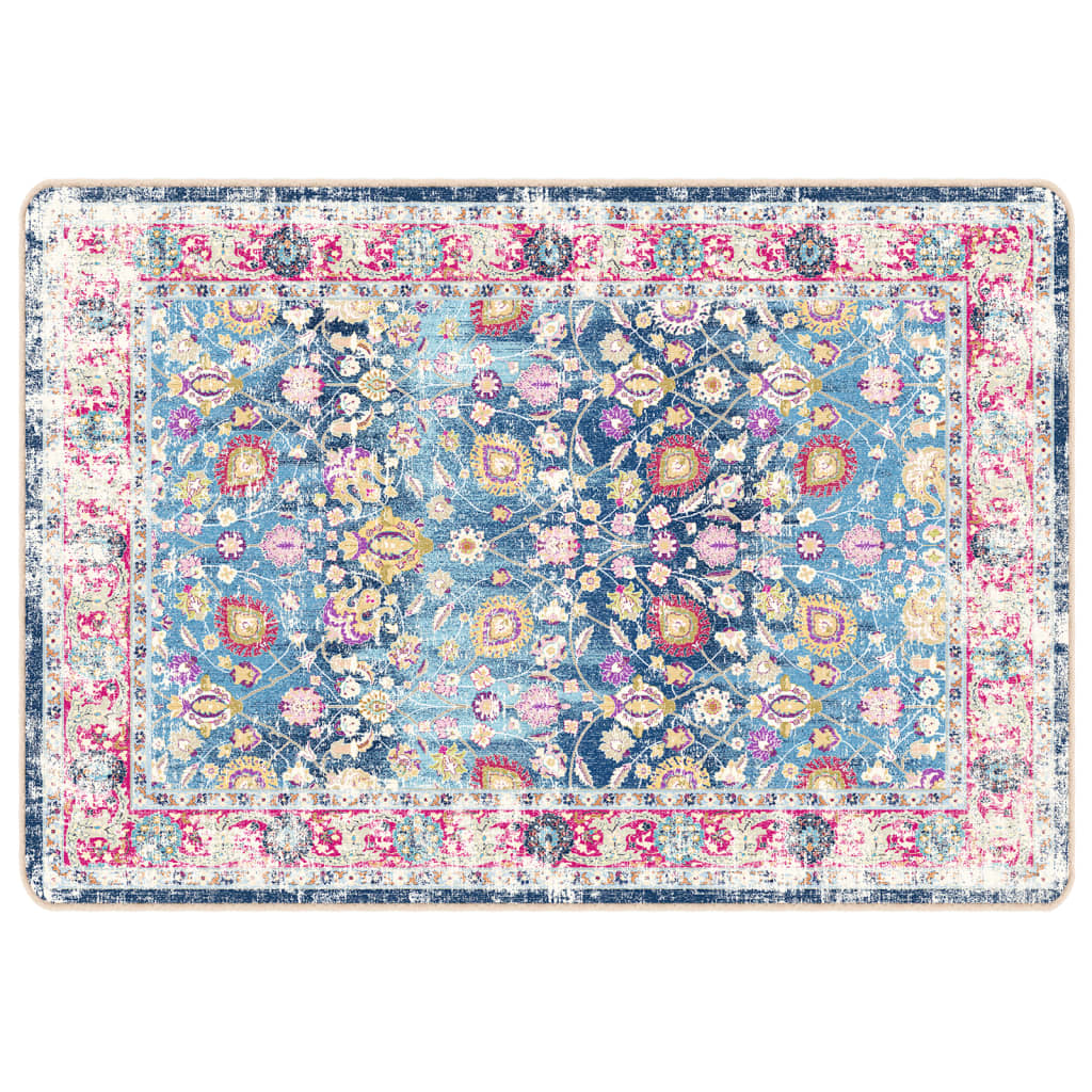 VidaXL Waschbarer, rutschfester Teppich 160x230 cm Mehrfarbig