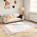 VidaXL Waschbarer, rutschfester Teppich 160x230 cm Mehrfarbig
