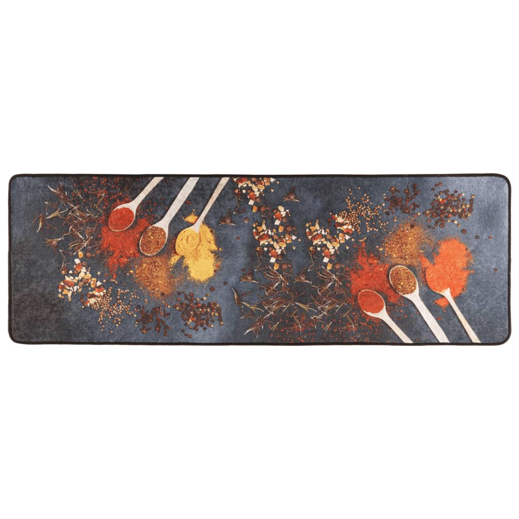 VidaXL Küchenmatte, waschbar, rutschfest, 60 x 180 cm, mehrfarbig