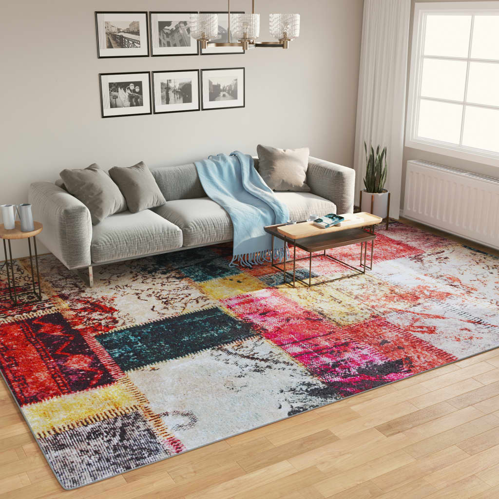 Vidaxl vloerkleed wasbaar 400x300 cm meerkleurig
