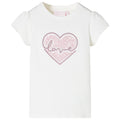 Vidaxl kindershirt 104 ecru