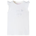 Vidaxl kindershirt met mouwen met ruches 104 wit