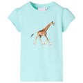 Vidaxl kindershirt 140 lichtzeeblauw