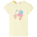 Vidaxl kindershirt 92 zachtgeel