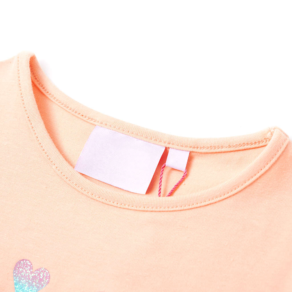 VidaXL Kindershirt 104 lichtoranje