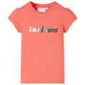 Vidaxl kindershirt met kapmouwen 140 koraalkleurig