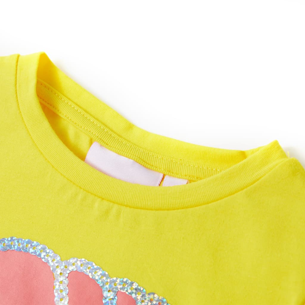 Vidaxl kindershirt 104 geel