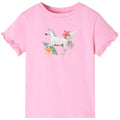 Vidaxl kindershirt met korte mouwen 116 felroze