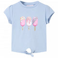 Vidaxl kindershirt 128 blauw