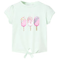 Vidaxl kindershirt 128 lichtmint