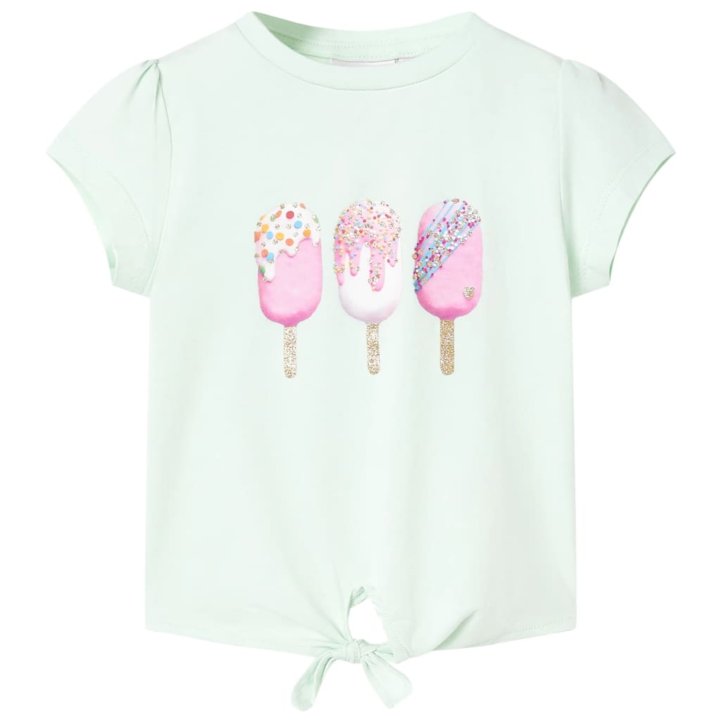 Vidaxl kindershirt 140 lichtmint