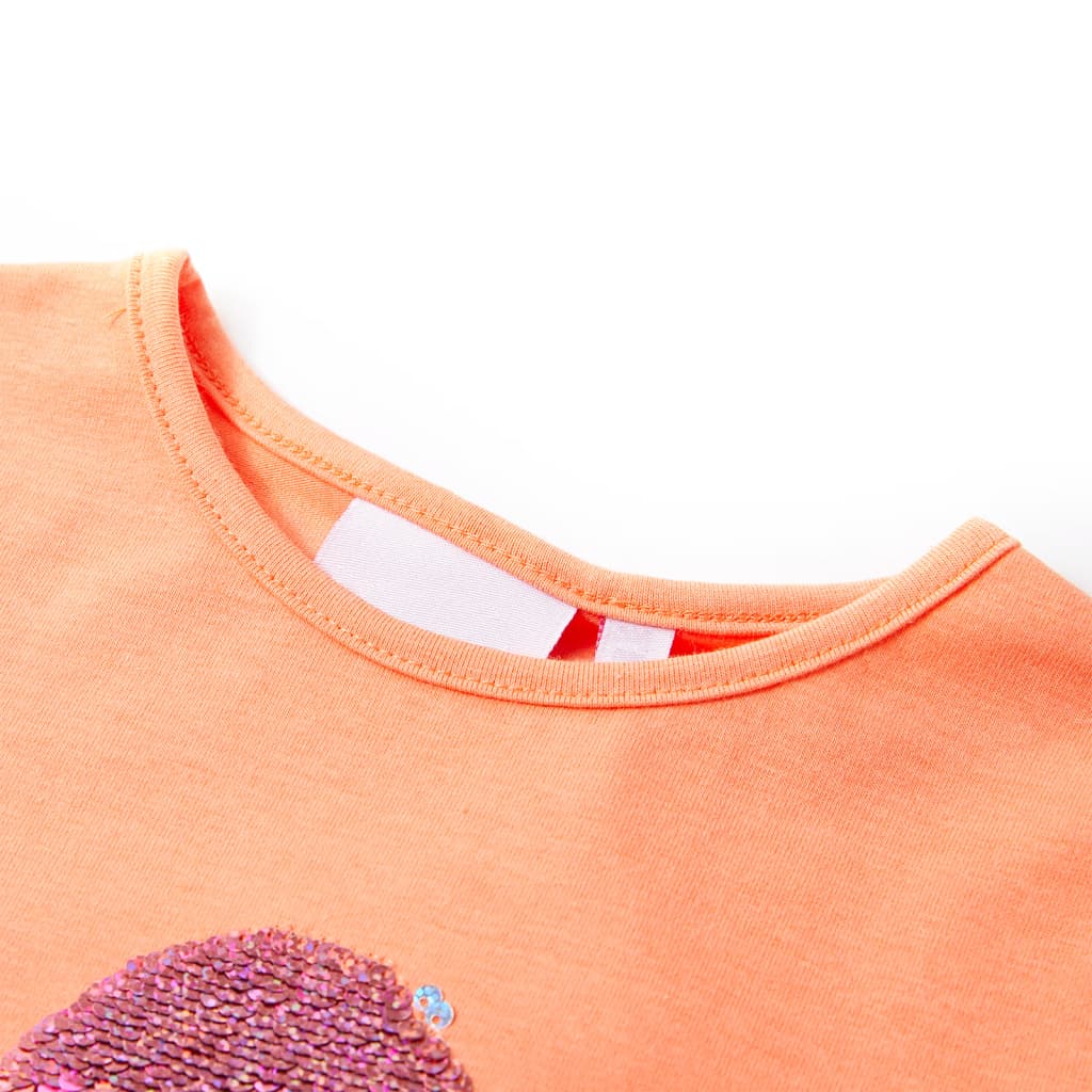 Vidaxl kindershirt 128 neonoranje