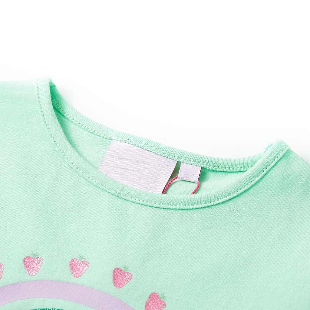 Vidaxl kindershirt 116 felgroen
