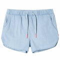 Vidaxl kindershorts 128 zachtdenimblauw