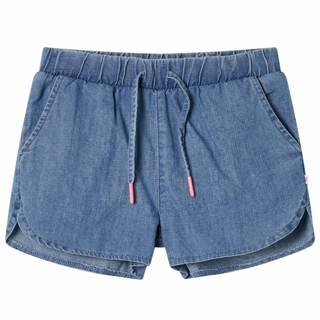 Vidaxl kindershorts 104 denimblauw