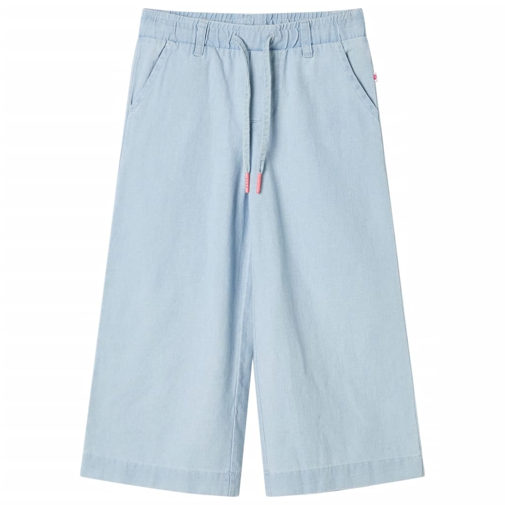 Vidaxl kinderbroek 104 zachtdenimblauw