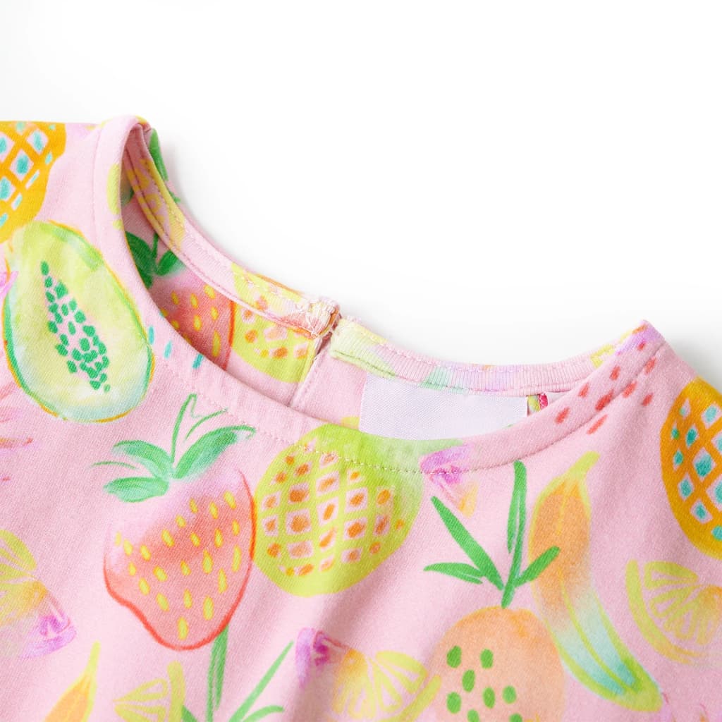 Vidaxl kinderjurk 104 zachtroze