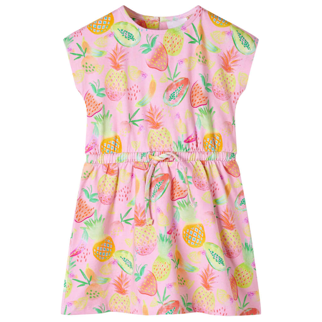 Vidaxl kinderjurk 140 zachtroze