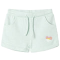 Vidaxl kindershorts met trekkoord 128 gemengd lichtmintkleurig