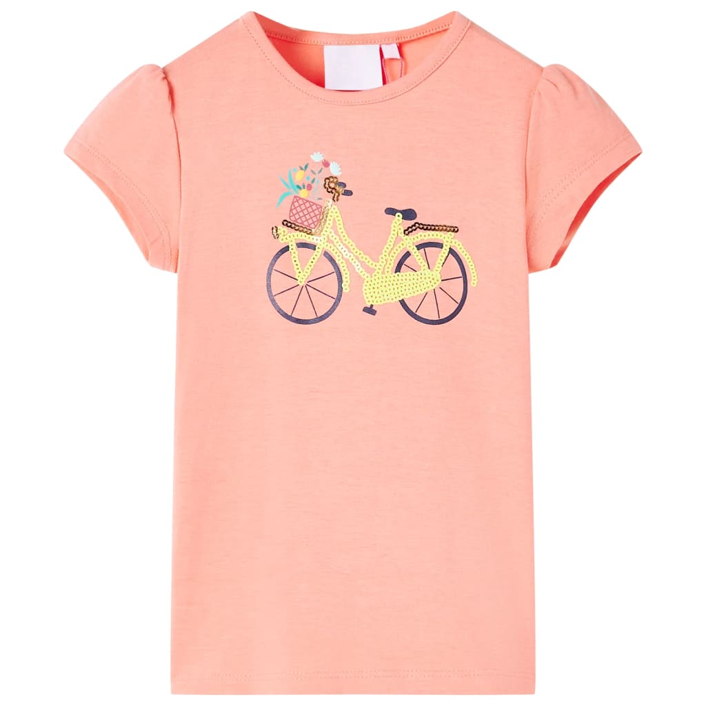 Vidaxl kindershirt 116 neonkoraal