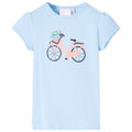 Vidaxl kindershirt 116 lichtblauw