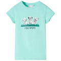 Vidaxl kindershirt 116 lichtmint
