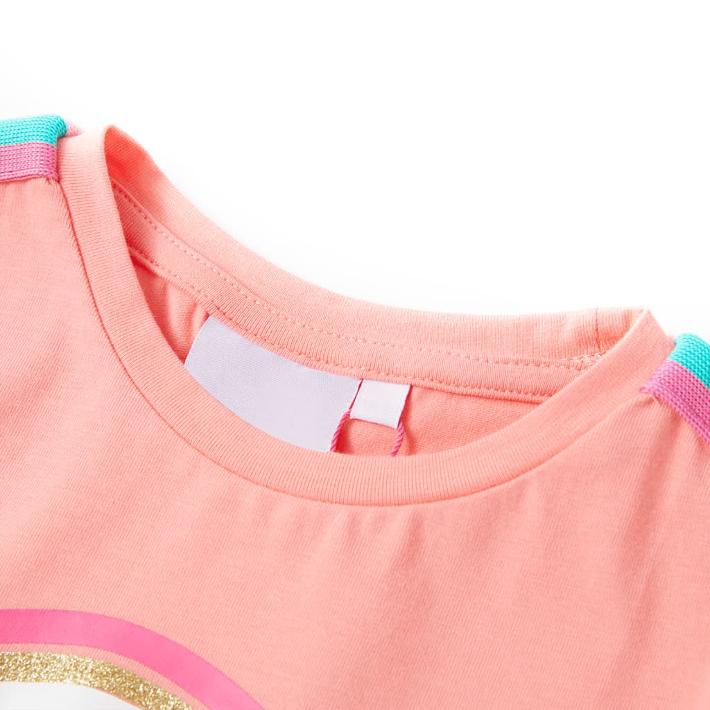 Vidaxl kindershirt 128 lichtkoraalkleurig
