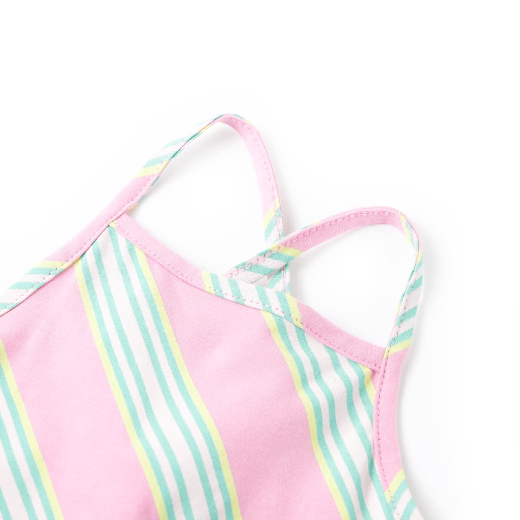 Vidaxl kinderjurk zonder mouwen met trekkoord 128 roze
