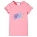 Vidaxl kindershirt 128 felroze