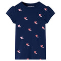 Vidaxl kindershirt 128 marineblauw