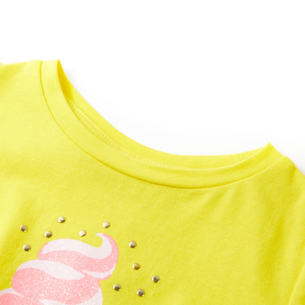 Vidaxl kindershirt 128 geel