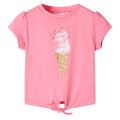 Vidaxl kindershirt 116 fluorescerend felroze