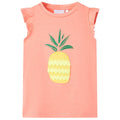Vidaxl kindershirt 116 neonkoraal
