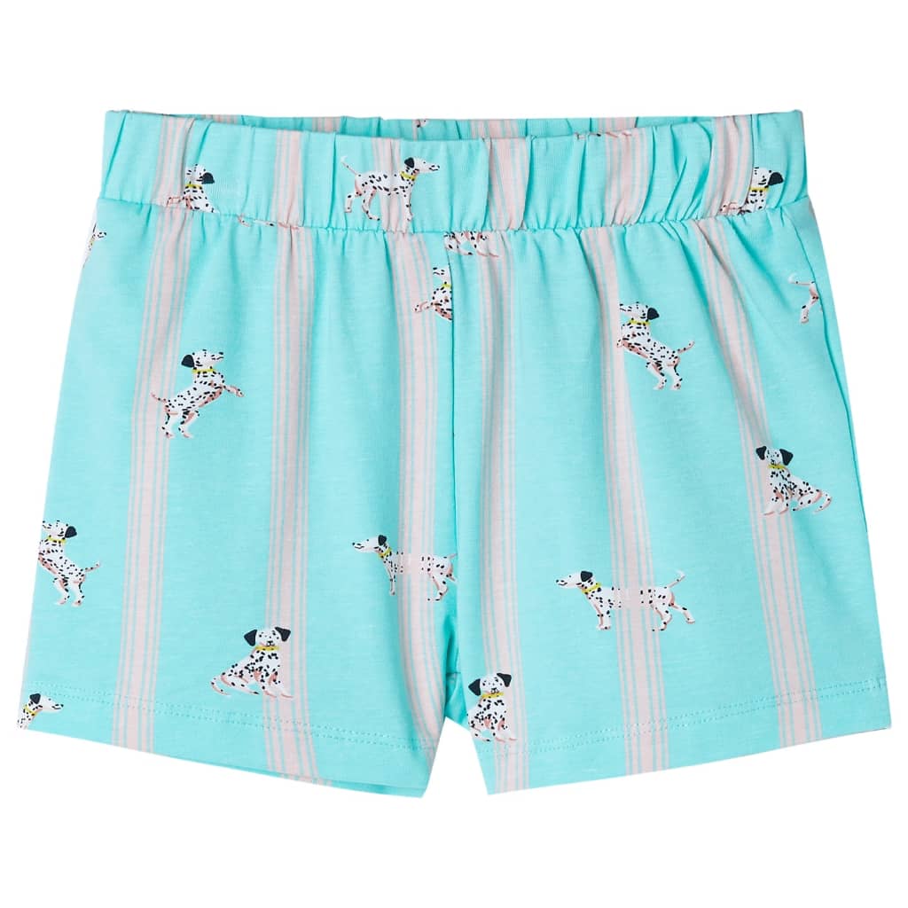 Vidaxl kinderpyjama met korte mouwen 104 blauw