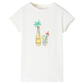 Vidaxl kindershirt 104 ecru