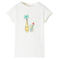 Vidaxl kindershirt 116 ecru