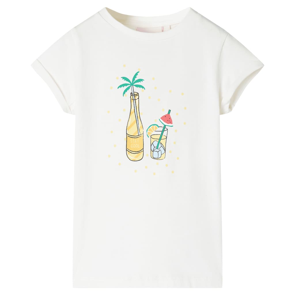 Vidaxl kindershirt 128 ecru